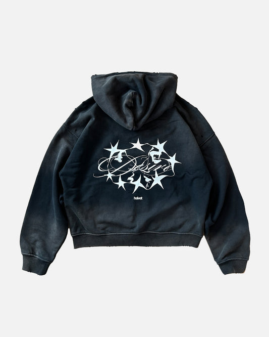 DESIRE ME ZIP UP "CHARCOAL"