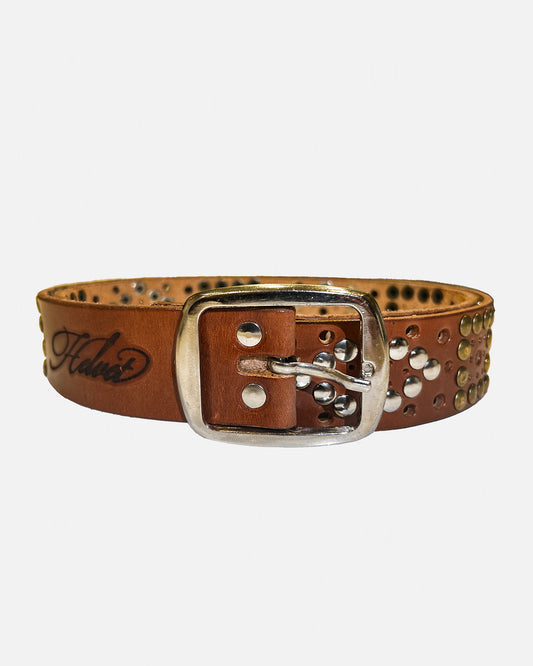 ARTISAN LEATHER BELT "GOLDNSILVER"